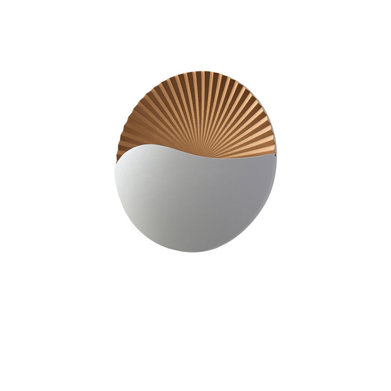 Modern Minimalist Waterproof Round Metal Glass Outdoor LED Wall Sconce Lamp For Garden Cuvalon