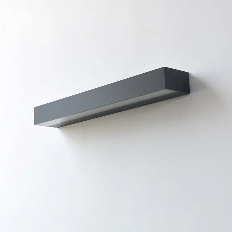 Modern Minimalist Rectangular Bar Waterproof Aluminum LED Wall Sconce Lamp For Garden Cuvalon