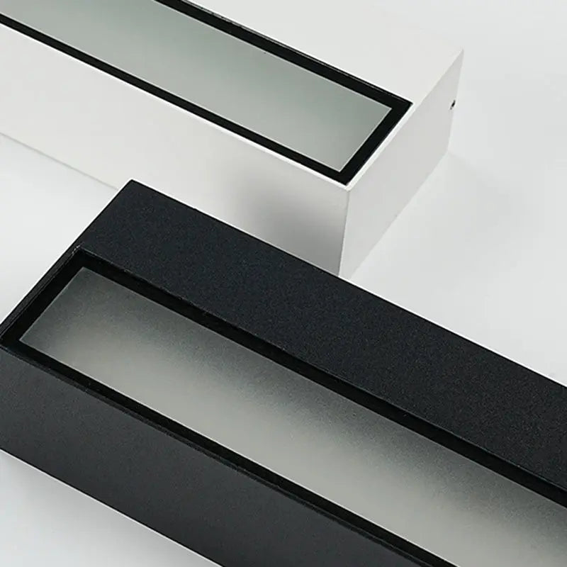 Modern Minimalist Rectangular Bar Waterproof Aluminum LED Wall Sconce Lamp For Garden Cuvalon