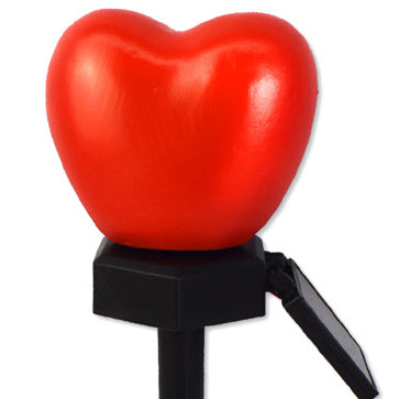 Modern Simplicity Heart Shape Solar Waterproof ABS Plastic LED Outdoor Ground Plug Light For Garden Cuvalon