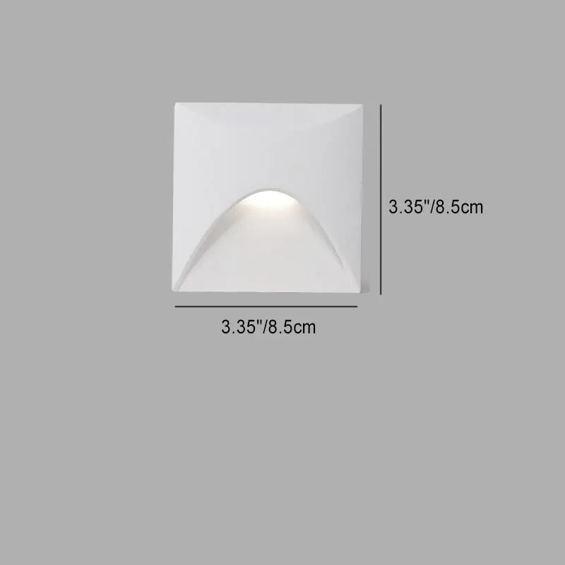 Modern Simplicity Round Square Waterproof Aluminum LED Wall Sconce Lamp For Outdoor Patio Cuvalon
