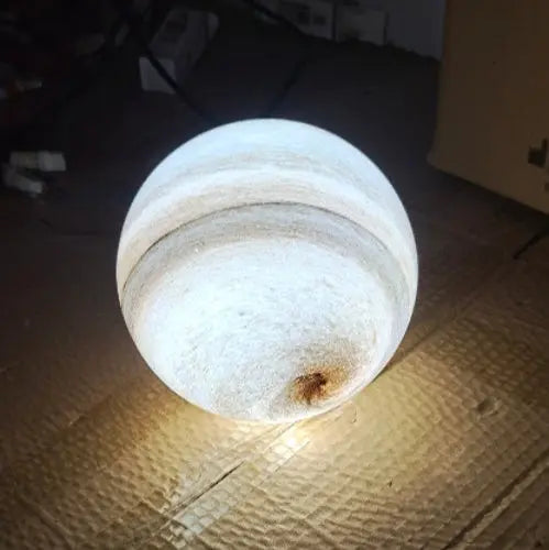 Contemporary Nordic Kids Iron Glass Ball Earth Planet 13-Light Semi-Flush Mount Ceiling Light For Bedroom Cuvalon