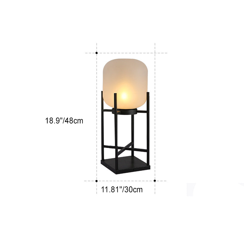 Modern Simplicity Solar Waterproof Cylinder Stainless Steel Acrylic LED Standing Floor Lamp For Outdoor Patio Cuvalon