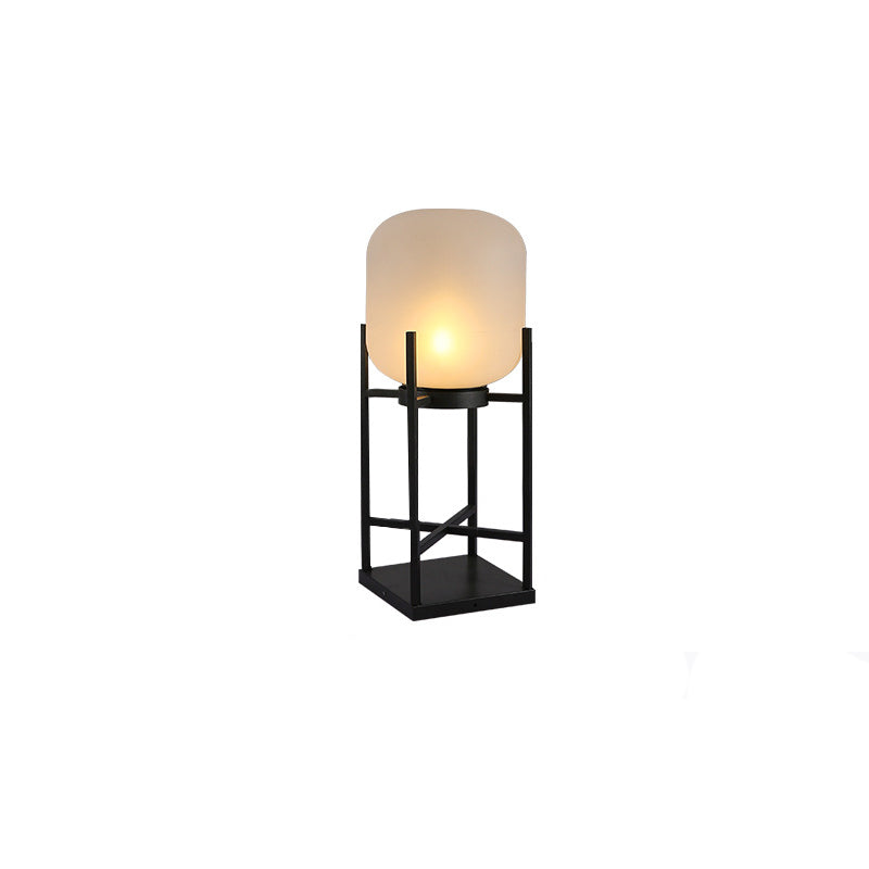 Modern Simplicity Solar Waterproof Cylinder Stainless Steel Acrylic LED Standing Floor Lamp For Outdoor Patio Cuvalon