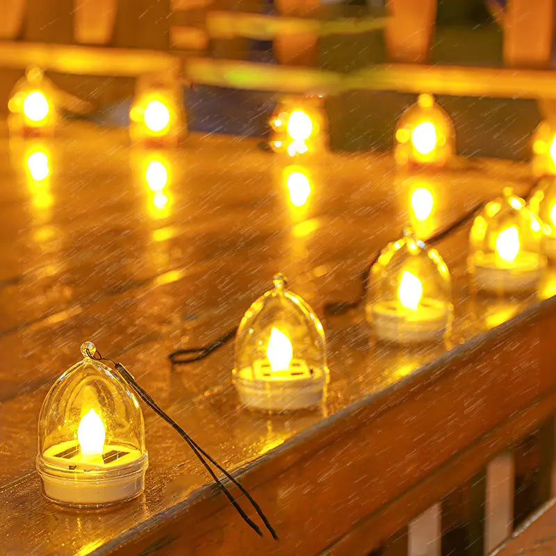 Modern Simplicity Solar Waterproof ABS Silica Candle Round Heart LED Landscape Lighting Outdoor Light For Garden Cuvalon