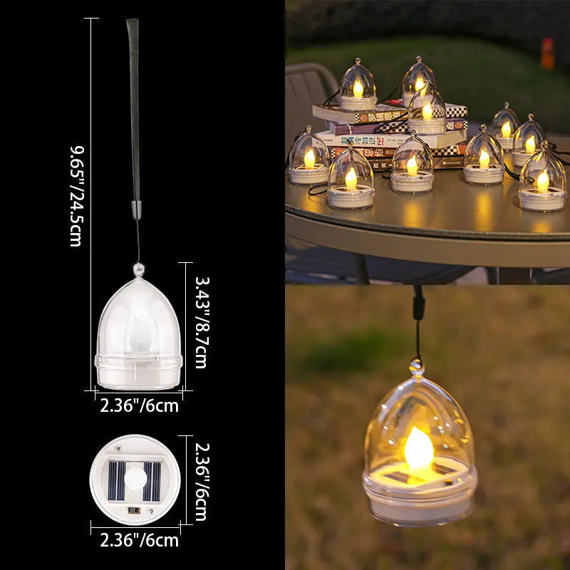 Modern Simplicity Solar Waterproof ABS Silica Candle Round Heart LED Landscape Lighting Outdoor Light For Garden Cuvalon