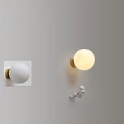 Contemporary Nordic Kids Resin Glass Ball Astronaut Lunar Planet 1-Light Wall Sconce Lamp For Bedside Cuvalon