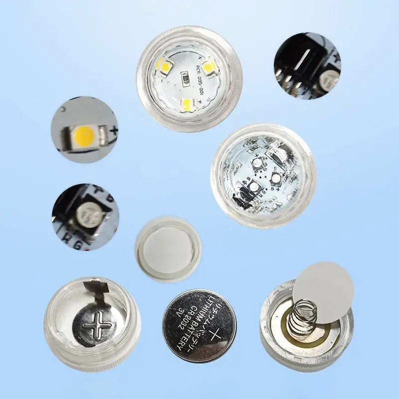 Modern Simplicity Waterproof Battery PS Round Underwater LED Landscape Lighting Outdoor Light For Outdoor Patio Cuvalon