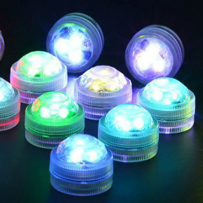 Modern Simplicity Waterproof Battery PS Round Underwater LED Landscape Lighting Outdoor Light For Outdoor Patio Cuvalon