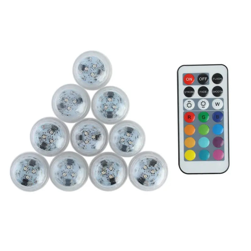 Modern Simplicity Waterproof Battery PS Round Underwater LED Landscape Lighting Outdoor Light For Outdoor Patio Cuvalon