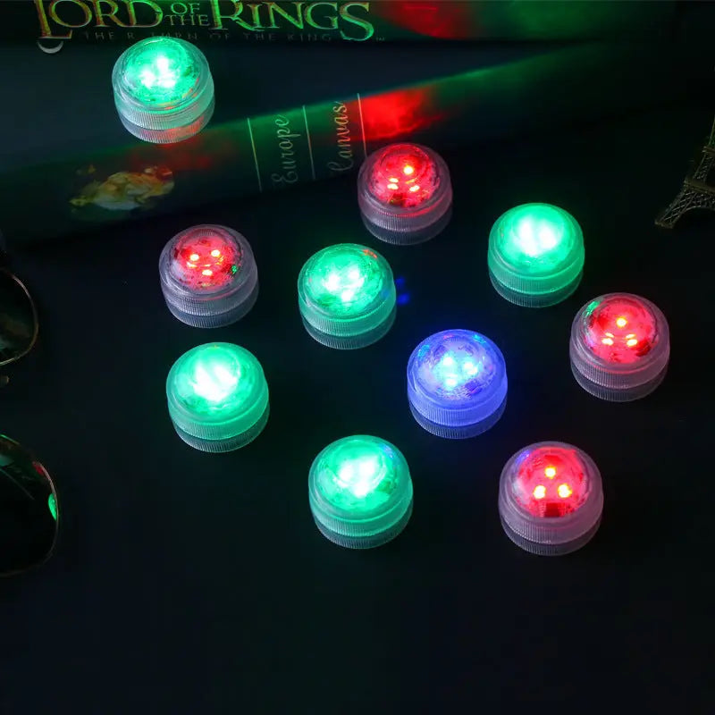 Modern Simplicity Waterproof Battery PS Round Underwater LED Landscape Lighting Outdoor Light For Outdoor Patio Cuvalon