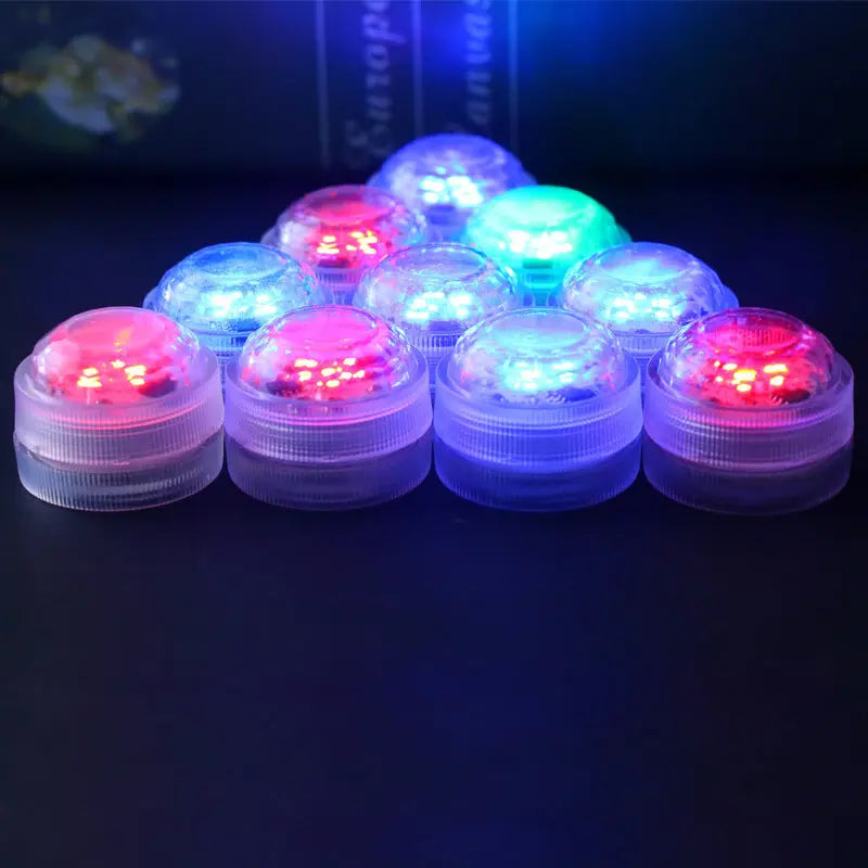 Modern Simplicity Waterproof Battery PS Round Underwater LED Landscape Lighting Outdoor Light For Outdoor Patio Cuvalon