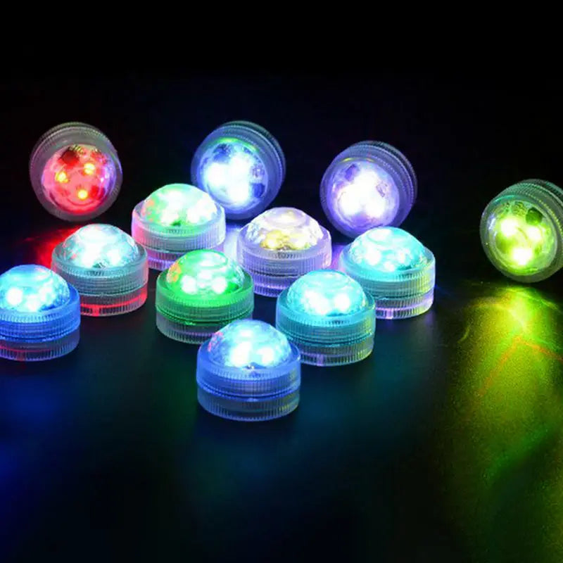 Modern Simplicity Waterproof Battery PS Round Underwater LED Landscape Lighting Outdoor Light For Outdoor Patio Cuvalon