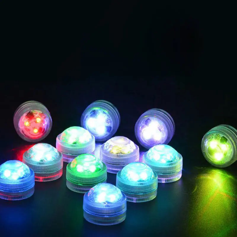 Modern Simplicity Waterproof Battery PS Round Underwater LED Landscape Lighting Outdoor Light For Outdoor Patio Cuvalon