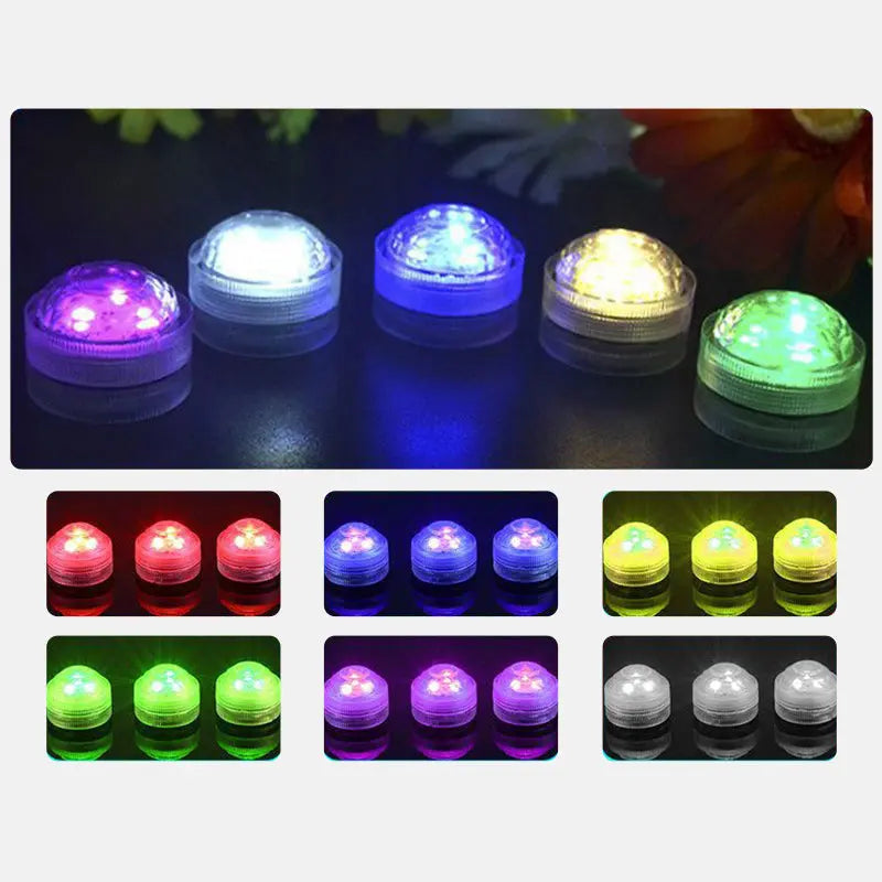 Modern Simplicity Waterproof Battery PS Round Underwater LED Landscape Lighting Outdoor Light For Outdoor Patio Cuvalon