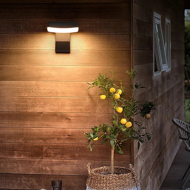 Modern Minimalist Waterproof Rotatable Aluminum PC Square Round LED Wall Sconce Lamp For Outdoor Patio Cuvalon