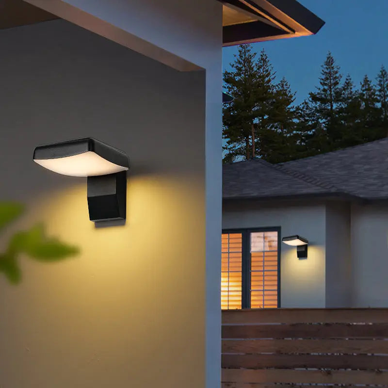 Modern Minimalist Waterproof Rotatable Aluminum PC Square Round LED Wall Sconce Lamp For Outdoor Patio Cuvalon