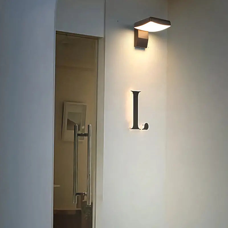 Modern Minimalist Waterproof Rotatable Aluminum PC Square Round LED Wall Sconce Lamp For Outdoor Patio Cuvalon