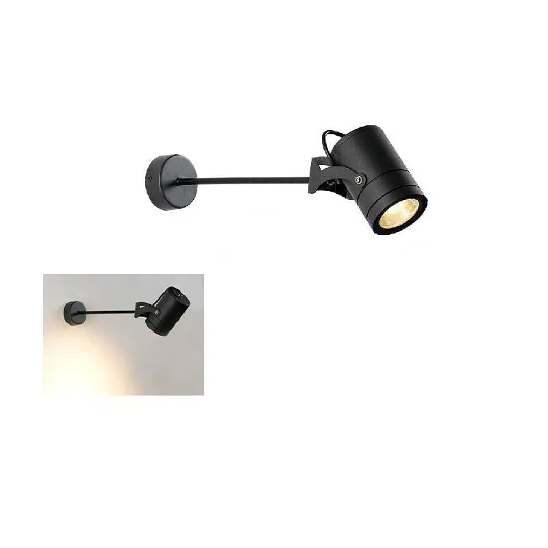 Modern Simplicity Waterproof Aluminum Iron Adjustable Cylinder Long Pole LED Wall Sconce Lamp For Outdoor Patio Cuvalon