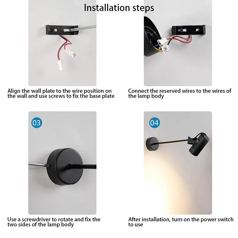 Modern Simplicity Waterproof Aluminum Iron Adjustable Cylinder Long Pole LED Wall Sconce Lamp For Outdoor Patio Cuvalon