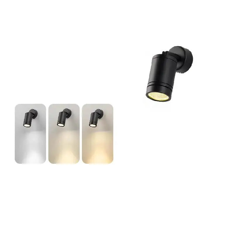 Modern Simplicity Waterproof Aluminum Iron Adjustable Cylinder Long Pole LED Wall Sconce Lamp For Outdoor Patio Cuvalon