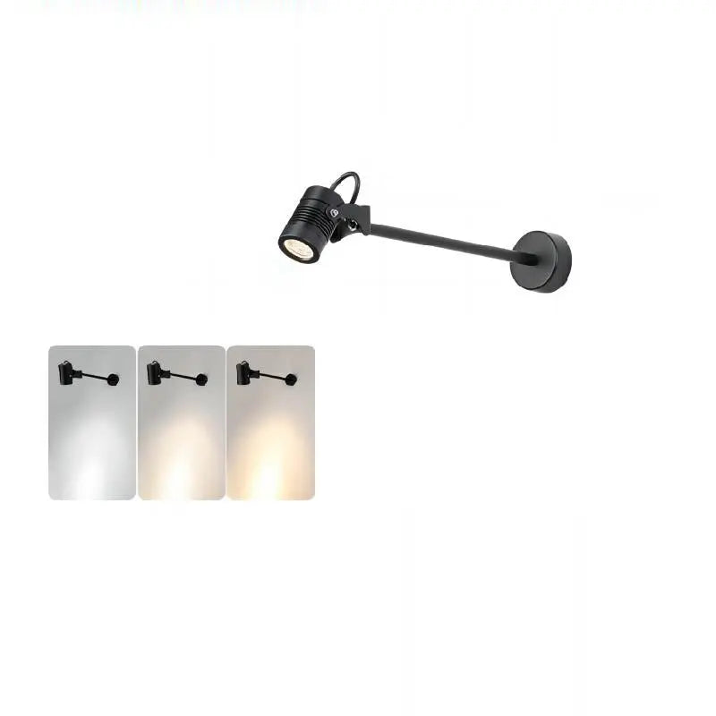 Modern Simplicity Waterproof Aluminum Iron Adjustable Cylinder Long Pole LED Wall Sconce Lamp For Outdoor Patio Cuvalon