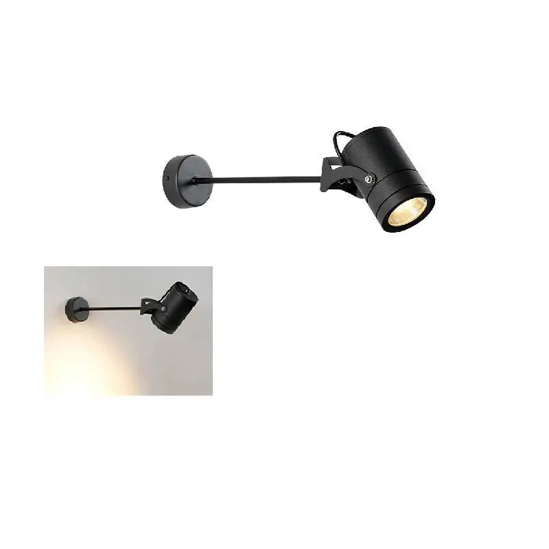 Modern Simplicity Waterproof Aluminum Iron Adjustable Cylinder Long Pole LED Wall Sconce Lamp For Outdoor Patio Cuvalon