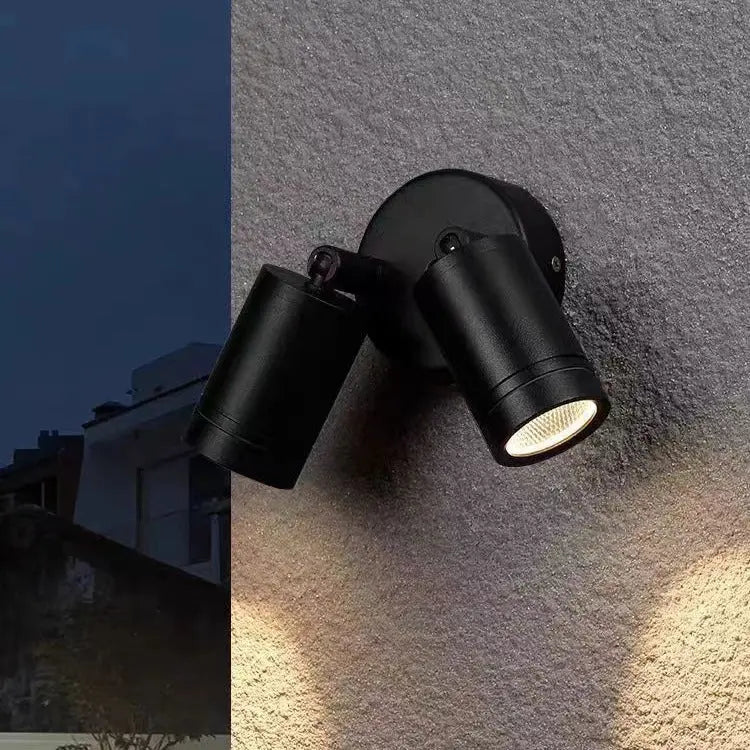 Modern Simplicity Waterproof Aluminum Iron Adjustable Cylinder Long Pole LED Wall Sconce Lamp For Outdoor Patio Cuvalon