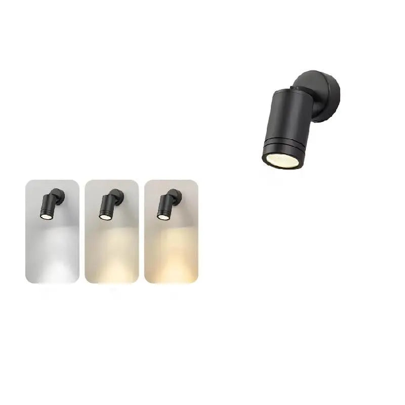 Modern Simplicity Waterproof Aluminum Iron Adjustable Cylinder Long Pole LED Wall Sconce Lamp For Outdoor Patio Cuvalon