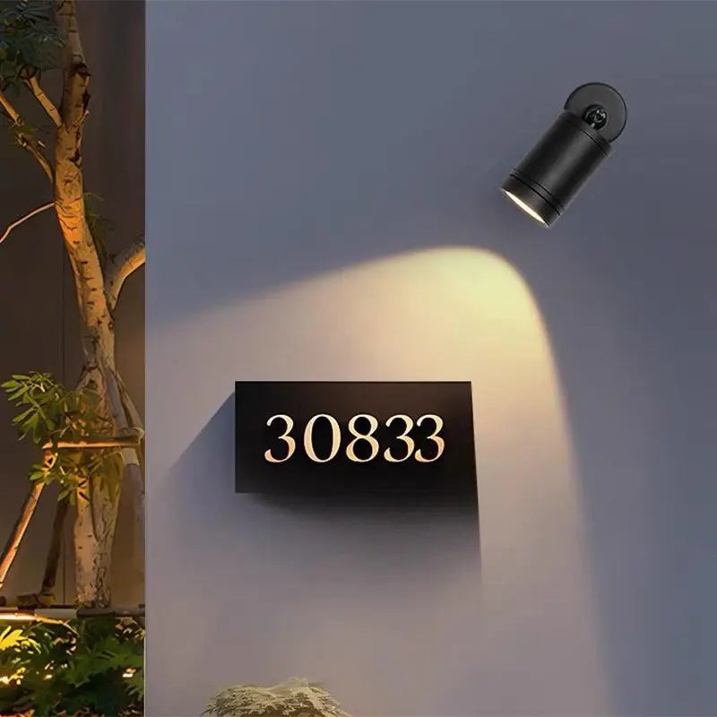 Modern Simplicity Waterproof Aluminum Iron Adjustable Cylinder Long Pole LED Wall Sconce Lamp For Outdoor Patio Cuvalon