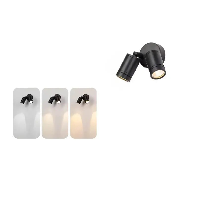 Modern Simplicity Waterproof Aluminum Iron Adjustable Cylinder Long Pole LED Wall Sconce Lamp For Outdoor Patio Cuvalon