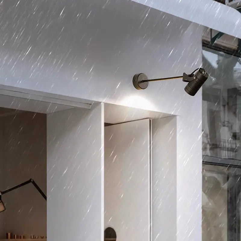 Modern Simplicity Waterproof Aluminum Iron Adjustable Cylinder Long Pole LED Wall Sconce Lamp For Outdoor Patio Cuvalon