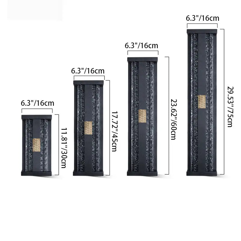 Traditional Luxury Solar Waterproof Stainless Steel Acrylic Copper Rectangular Ripple Motion Sensor LED Wall Sconce Lamp For Outdoor Patio Cuvalon