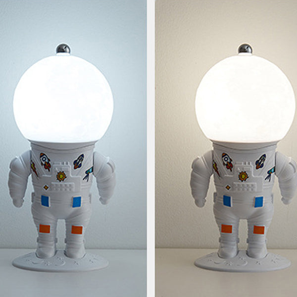 Contemporary Creative ABS PS Astronaut Lunar Kids Rechargeable LED Table Lamp Night Light For Bedroom Cuvalon