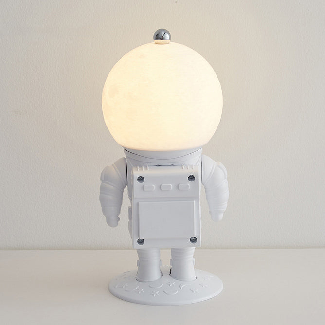Contemporary Creative ABS PS Astronaut Lunar Kids Rechargeable LED Table Lamp Night Light For Bedroom Cuvalon