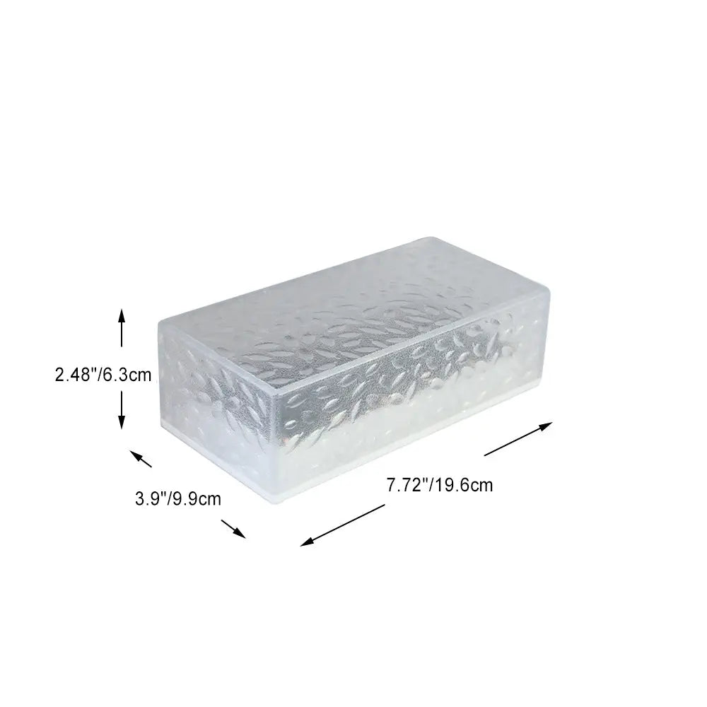 Modern Simplicity Solar Waterproof Acrylic Rectangular Ice Brick LED Outdoor Light Landscape Lighting For Garden Cuvalon