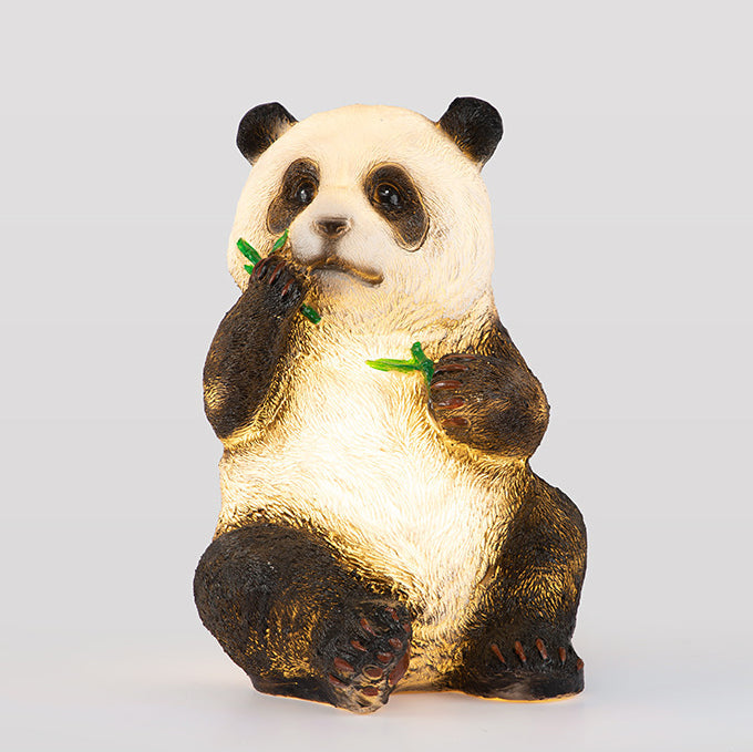 Modern Art Deco Solar Waterproof Resin Fiberglass Imitation Panda Bamboo Shoot LED Outdoor Light Landscape Lighting For Garden Cuvalon