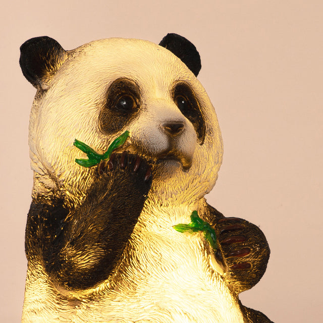 Modern Art Deco Solar Waterproof Resin Fiberglass Imitation Panda Bamboo Shoot LED Outdoor Light Landscape Lighting For Garden Cuvalon