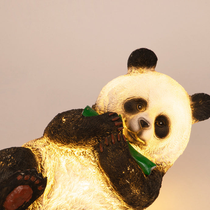 Modern Art Deco Solar Waterproof Resin Fiberglass Imitation Panda Bamboo Shoot LED Outdoor Light Landscape Lighting For Garden Cuvalon