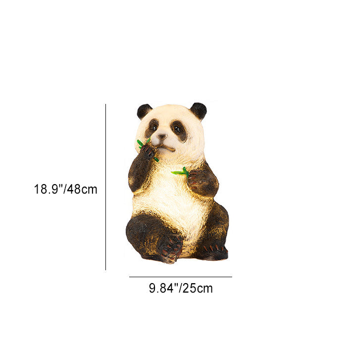 Modern Art Deco Solar Waterproof Resin Fiberglass Imitation Panda Bamboo Shoot LED Outdoor Light Landscape Lighting For Garden Cuvalon