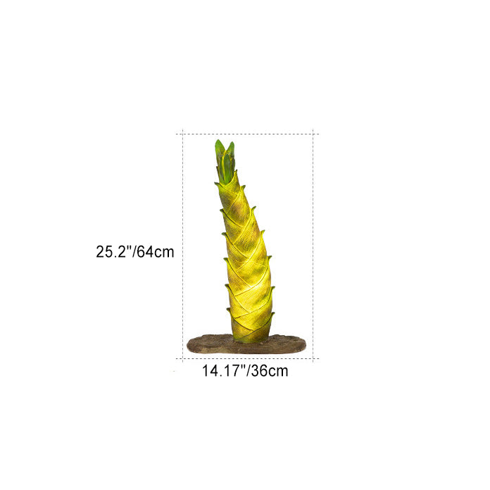 Modern Art Deco Solar Waterproof Resin Fiberglass Imitation Panda Bamboo Shoot LED Outdoor Light Landscape Lighting For Garden Cuvalon