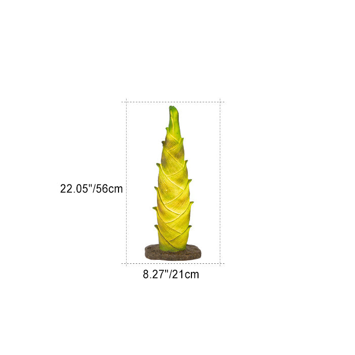 Modern Art Deco Solar Waterproof Resin Fiberglass Imitation Panda Bamboo Shoot LED Outdoor Light Landscape Lighting For Garden Cuvalon