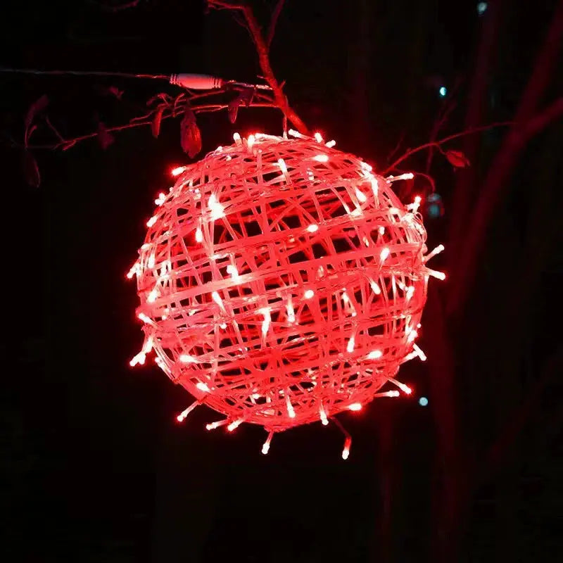 Modern Art Deco Waterproof PVC Hanging Ball Decoration LED Outdoor Pendant Light Outdoor Light For Garden Cuvalon