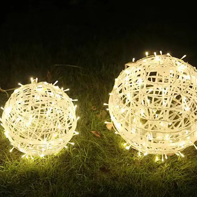 Modern Art Deco Waterproof PVC Hanging Ball Decoration LED Outdoor Pendant Light Outdoor Light For Garden Cuvalon
