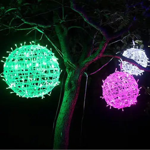 Modern Art Deco Waterproof PVC Hanging Ball Decoration LED Outdoor Pendant Light Outdoor Light For Garden Cuvalon