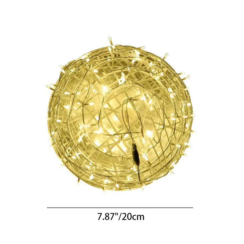 Modern Art Deco Waterproof PVC Hanging Ball Decoration LED Outdoor Pendant Light Outdoor Light For Garden Cuvalon
