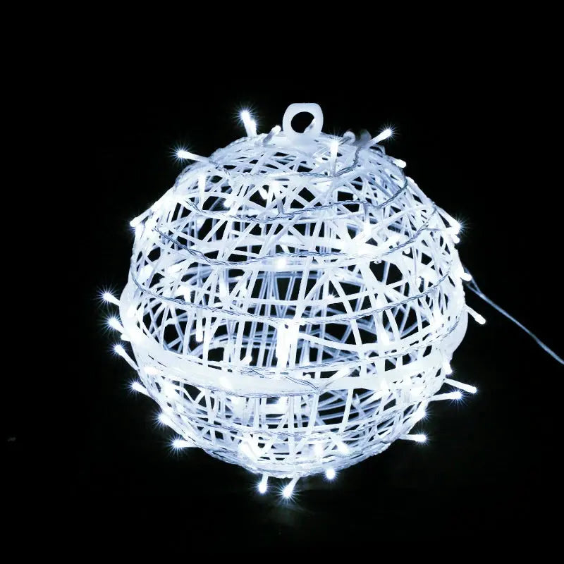 Modern Art Deco Waterproof PVC Hanging Ball Decoration LED Outdoor Pendant Light Outdoor Light For Garden Cuvalon