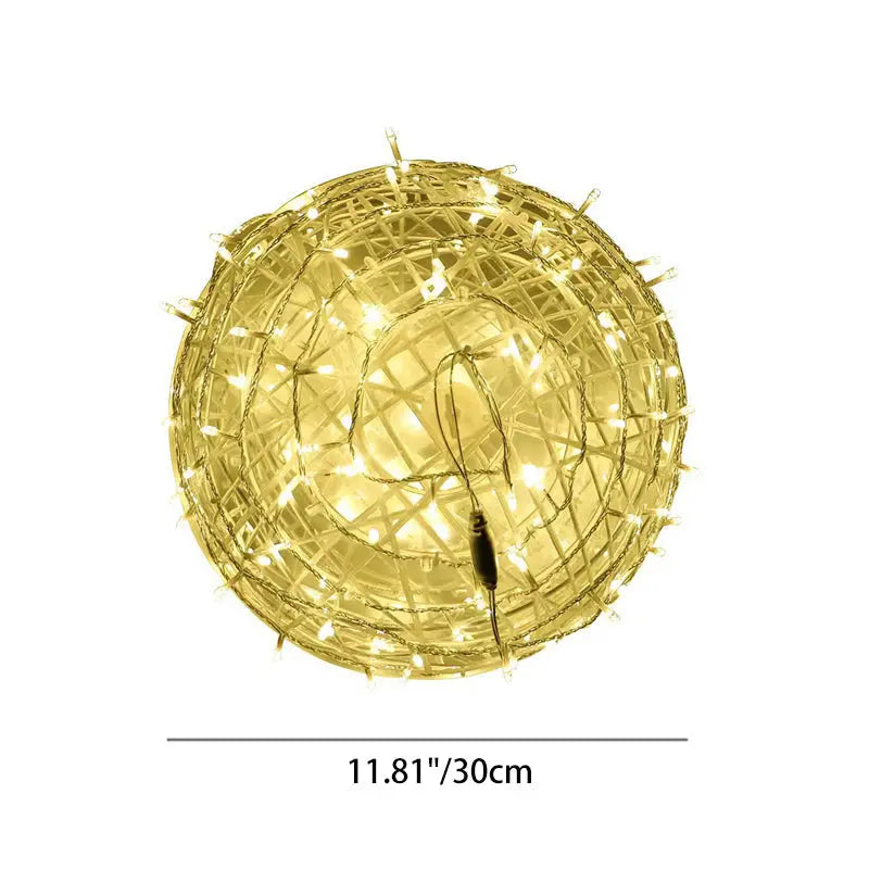 Modern Art Deco Waterproof PVC Hanging Ball Decoration LED Outdoor Pendant Light Outdoor Light For Garden Cuvalon