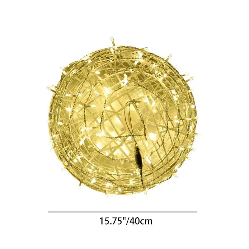 Modern Art Deco Waterproof PVC Hanging Ball Decoration LED Outdoor Pendant Light Outdoor Light For Garden Cuvalon