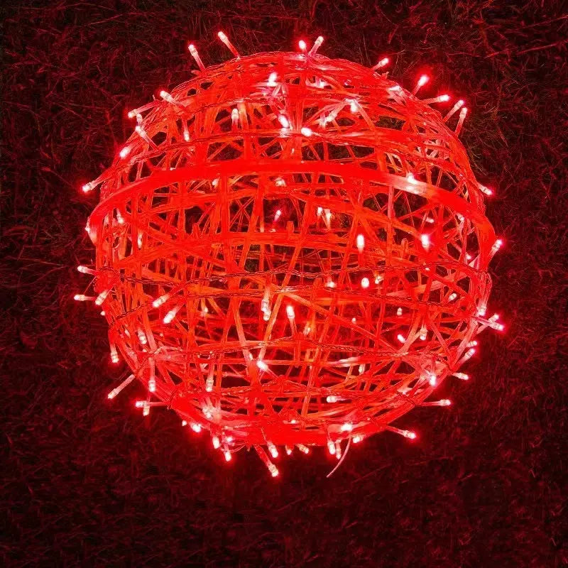 Modern Art Deco Waterproof PVC Hanging Ball Decoration LED Outdoor Pendant Light Outdoor Light For Garden Cuvalon